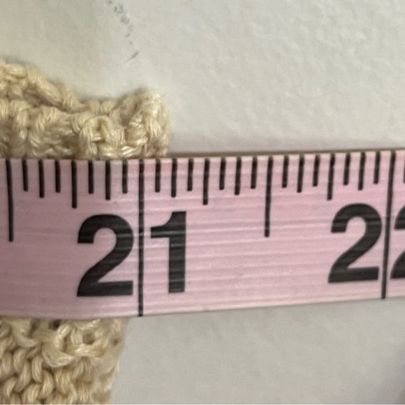 Women’s Grace+Karma Boho Anthropology Knit Crochet Top Size Large Button Front - Picture 6 of 9